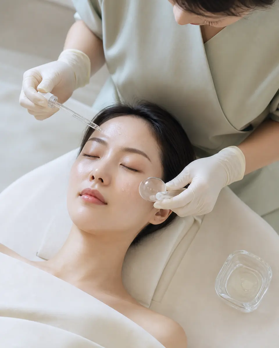 Layered serum hydration facial care