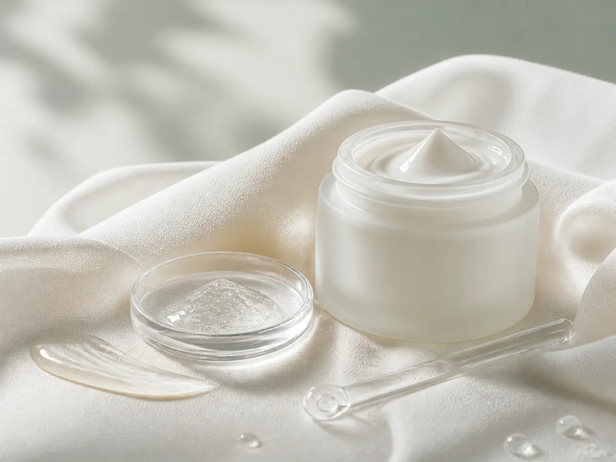 Luxury cream texture inspired by Valmont facial care